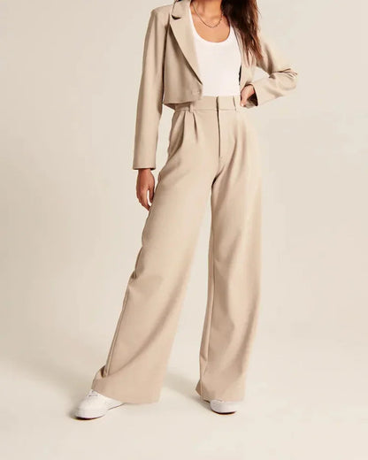 Wide Leg Tailored Pants