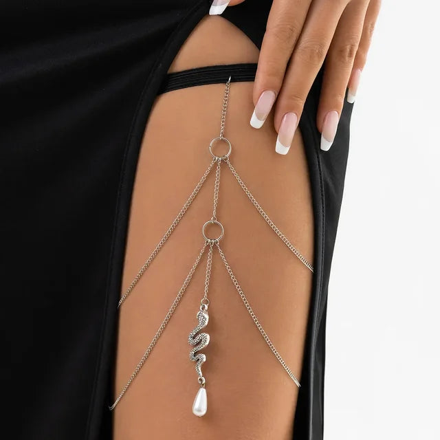 Leg Thigh Harness Chains