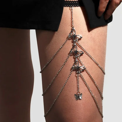 Leg Thigh Harness Chains