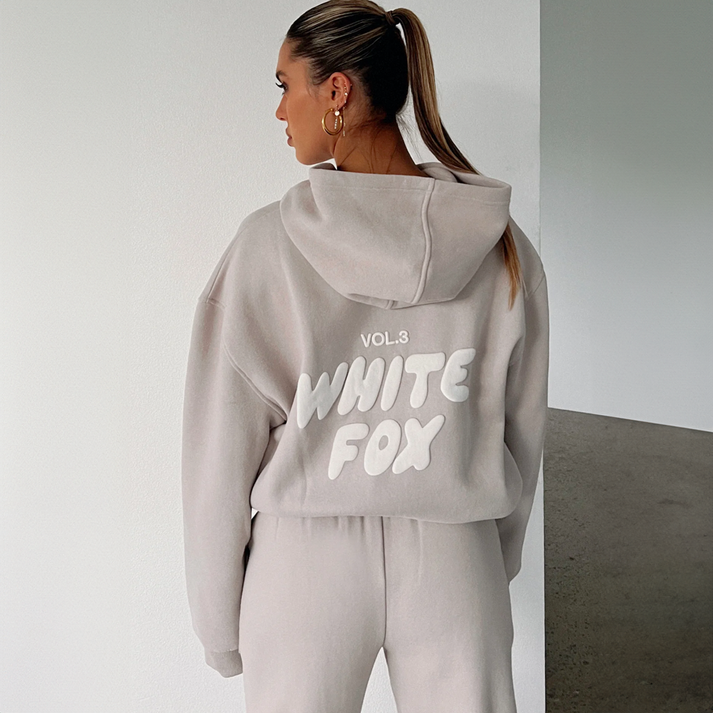 White Fox Sweatpants Set