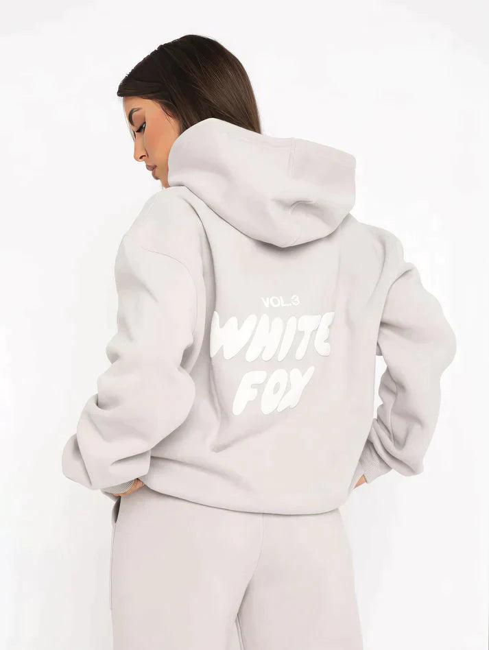 White Fox Sweatpants Set