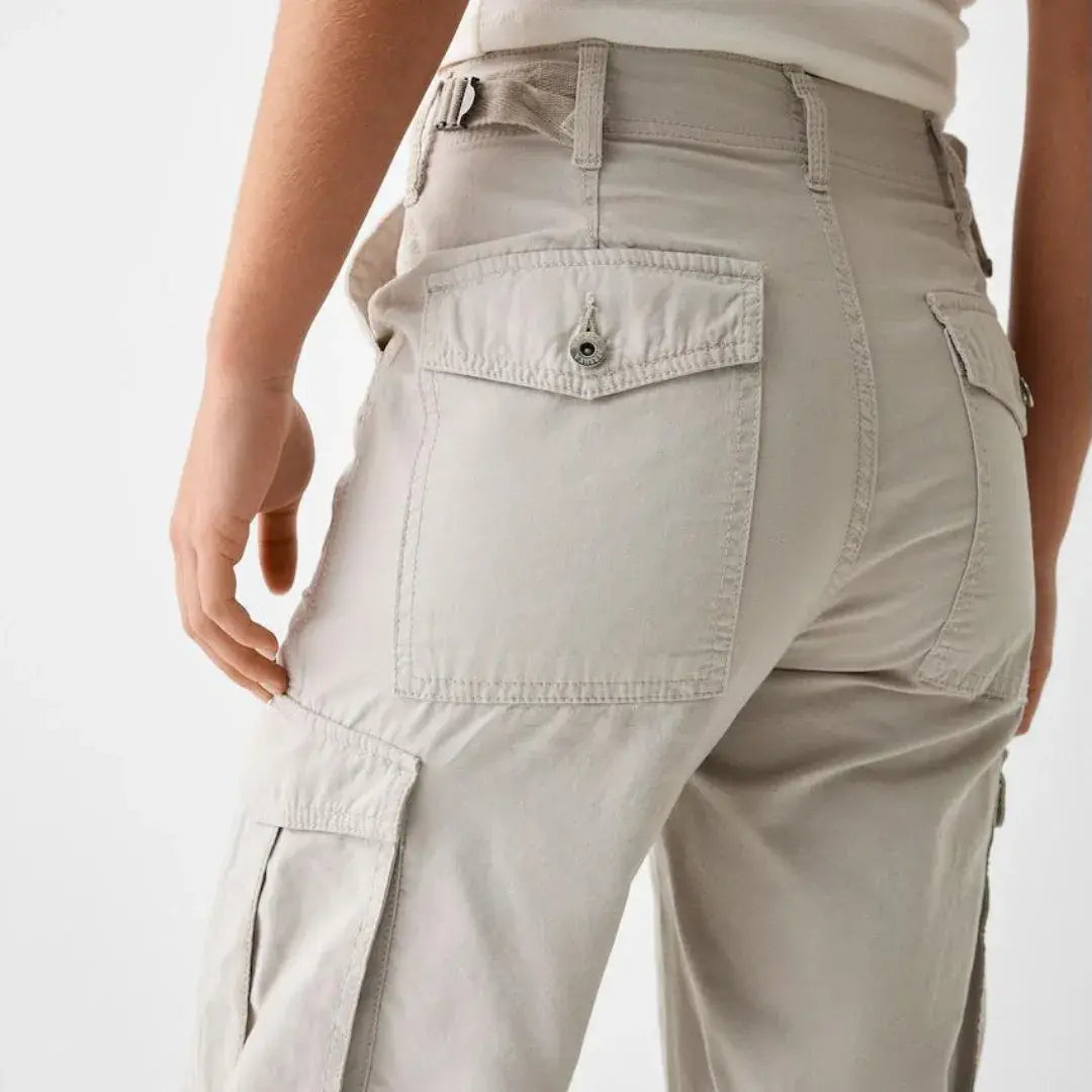 High Waist Adjustable Cargo Pants