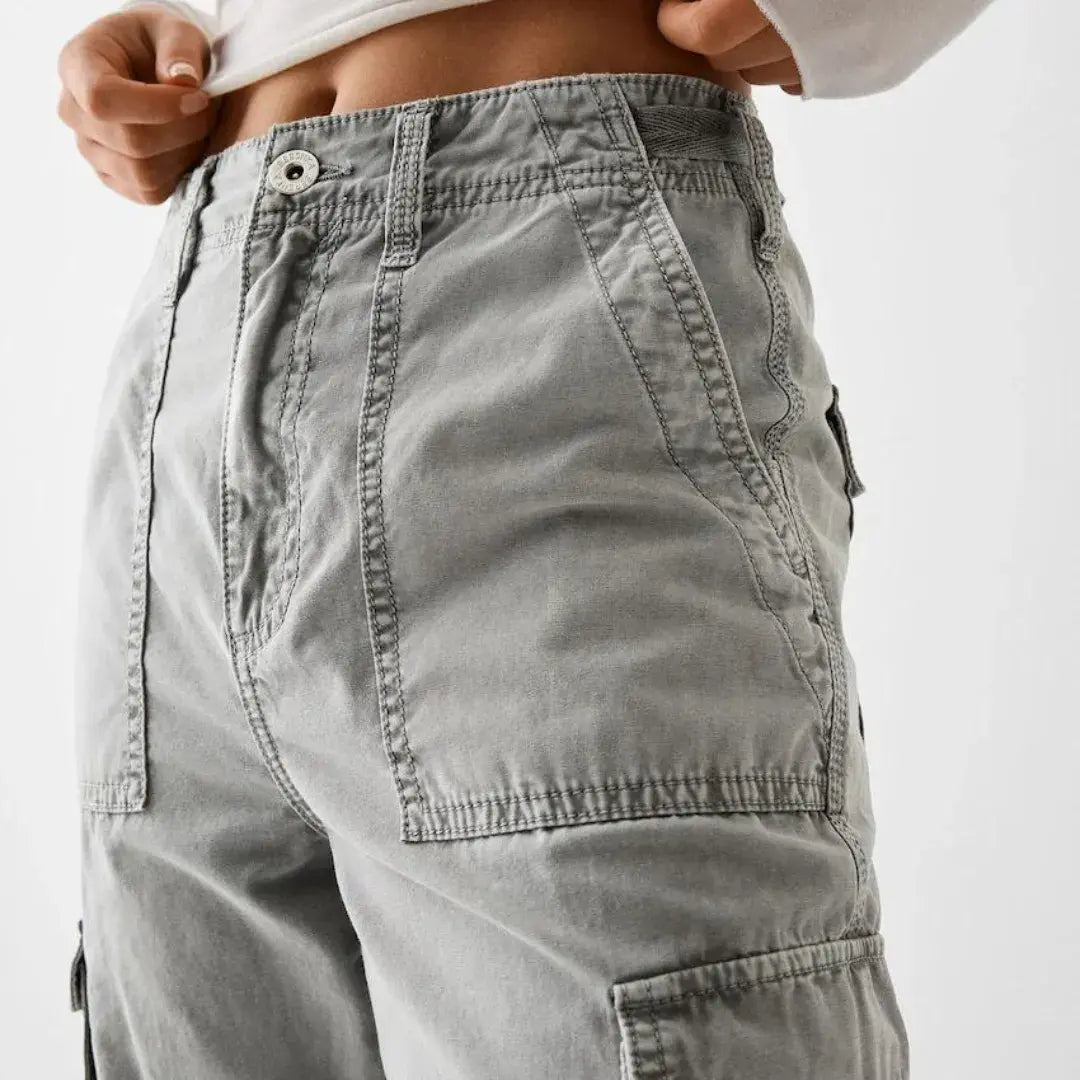 High Waist Adjustable Cargo Pants